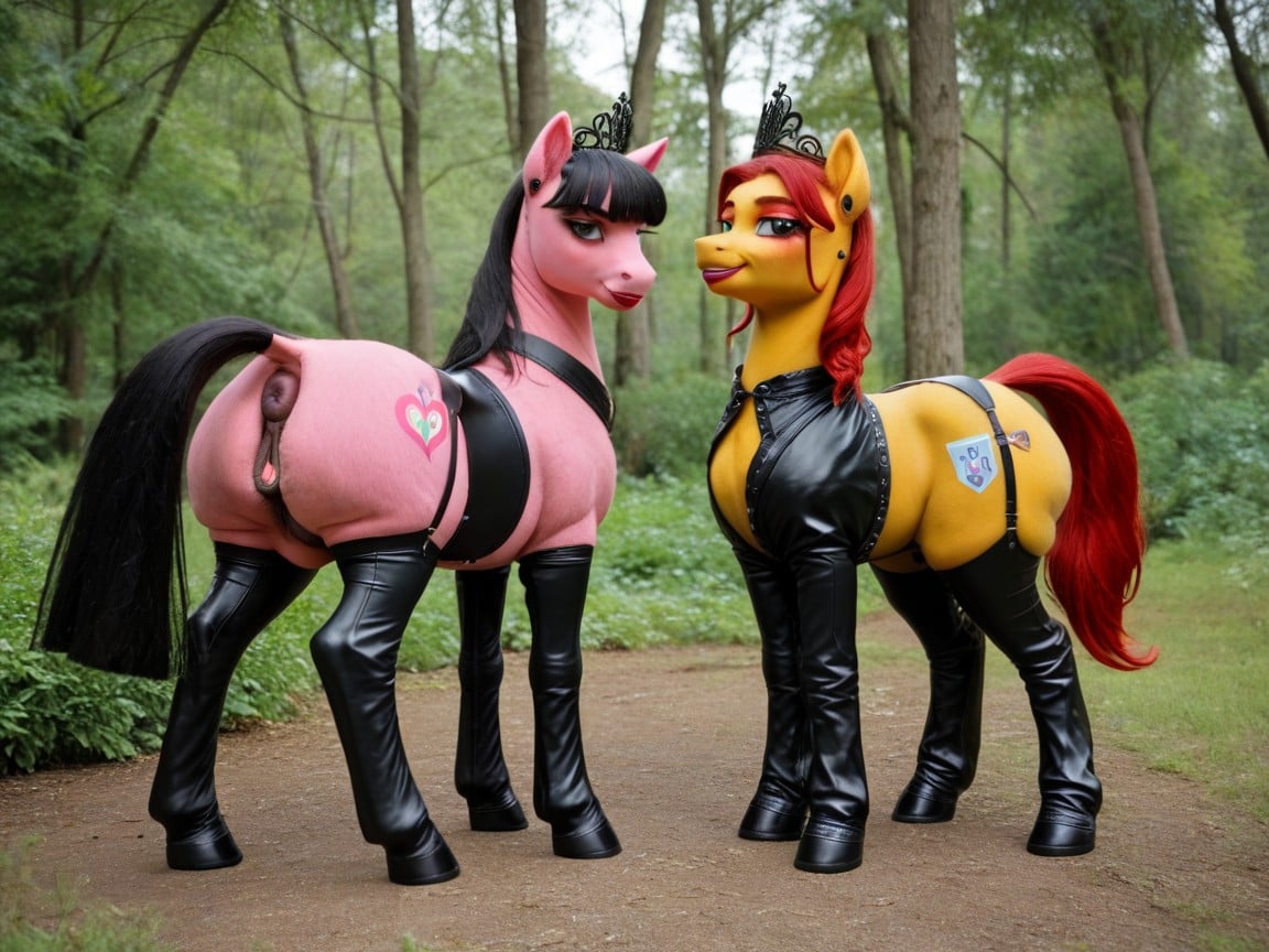 Pony Pussy, Amante, Large Mature Ponies Travesti IA Pornô