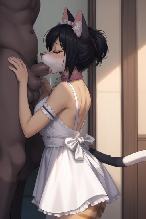 Ropes, Black Hair, Sobbing Furry AI Porn