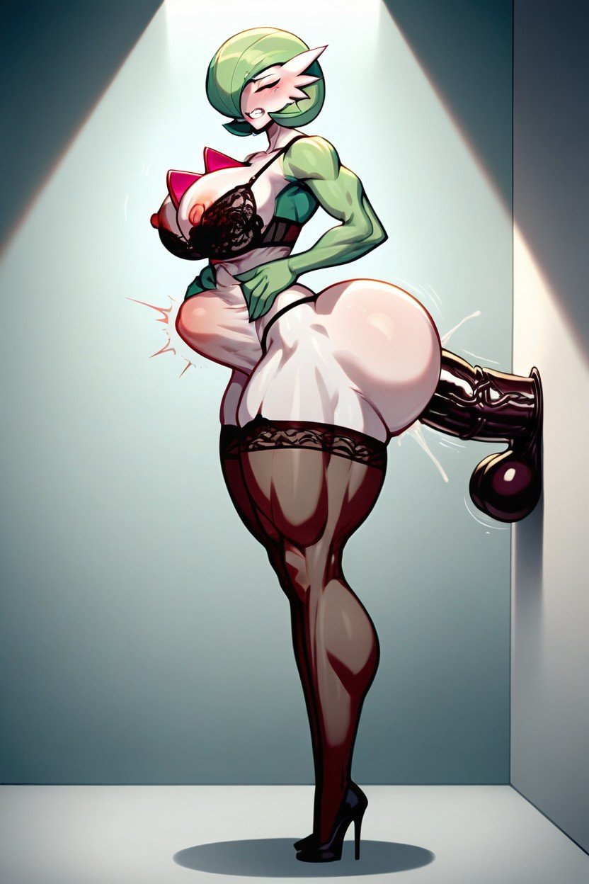 Waist, Extremely Large Ass, Gardevoir Shemale AI Porn