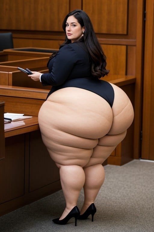 Pants Suit, Hyperrealistic, Hips Much Wider And Broader Than ShouldersAI兽人黄片