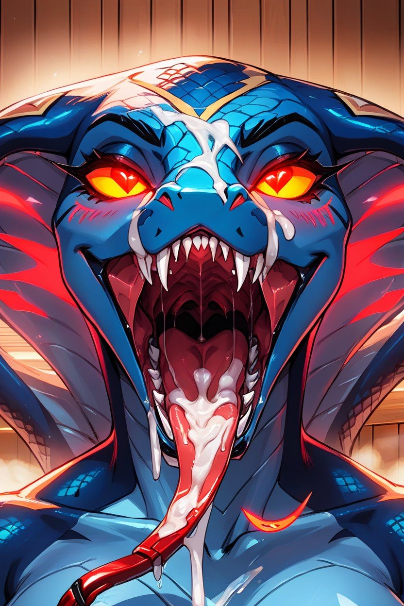 Drool, Maw, Hard Light Furry AI Porn