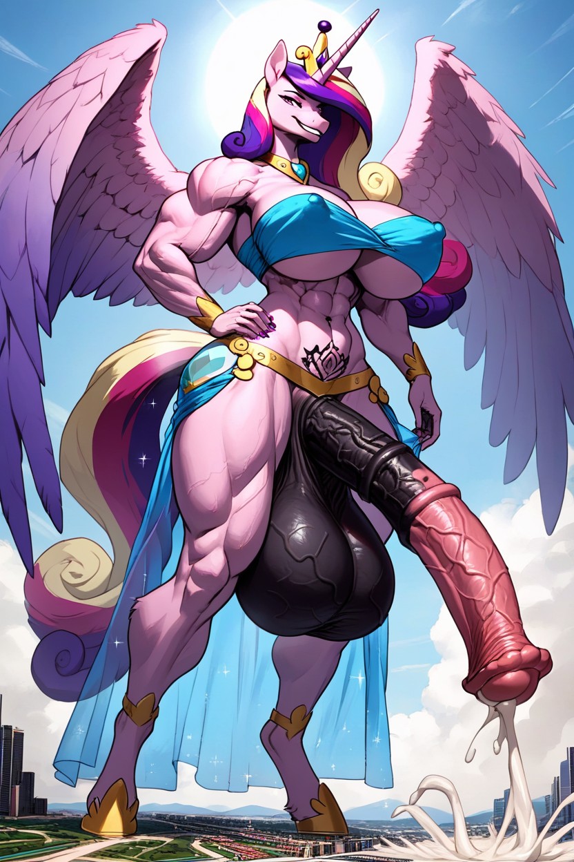 Veiny Penis, Gigantic, Playfull Furry AI Porn