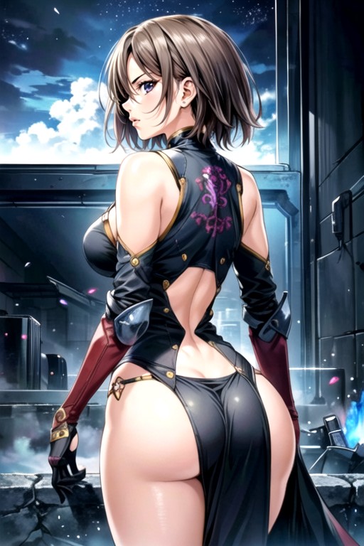 Large Breast, Manga In Color, Rear View Shemale AI Porn