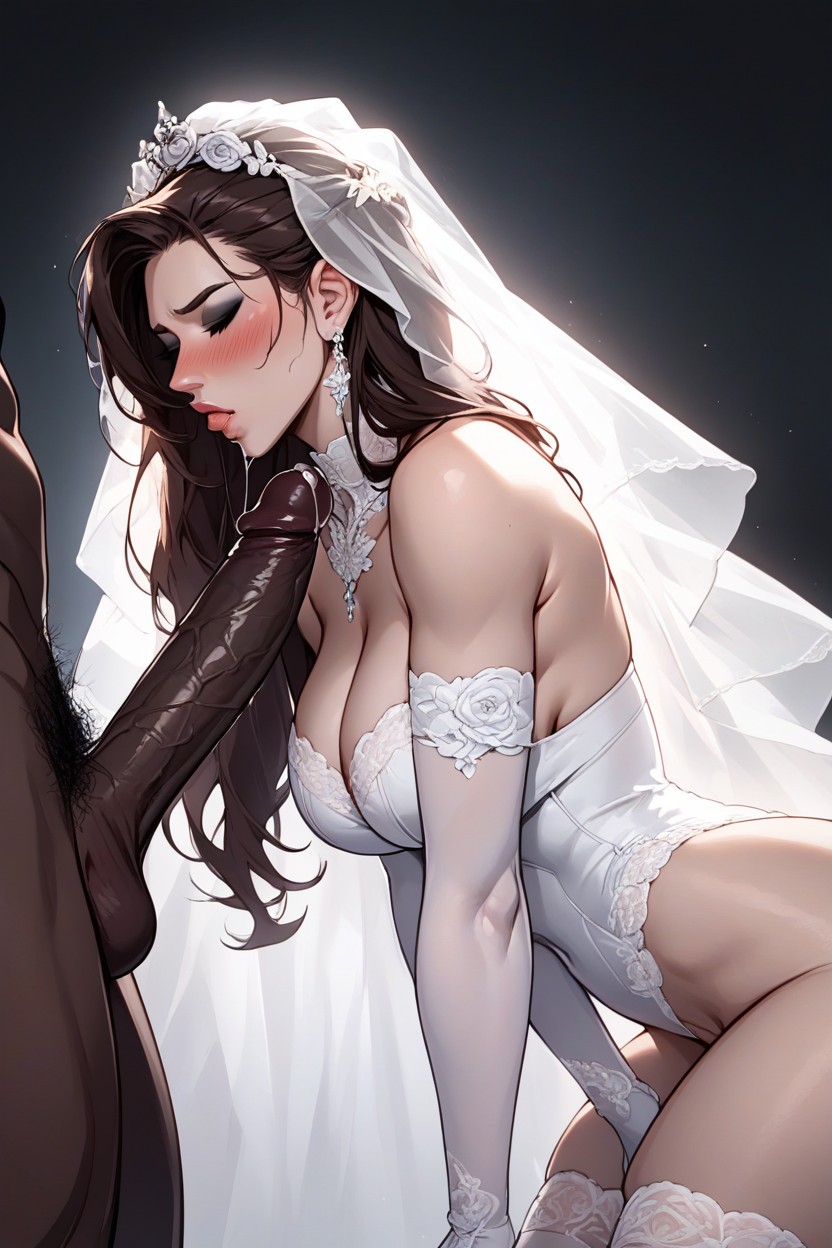 Juicy Lips, Side View, Extremely Waist AI Porn