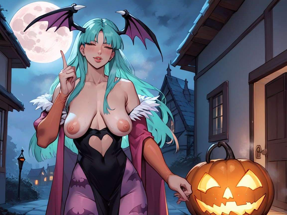 Perky Breasts, Sagging Breast, HalloweenPorno AI Furry