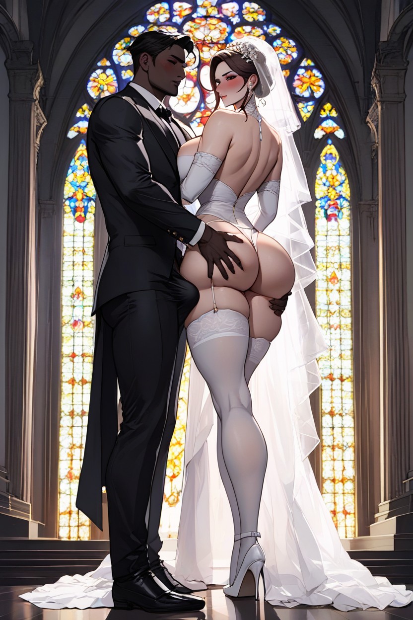 Subtle Backlit, Gluteal Cleft, Noir AI Porn