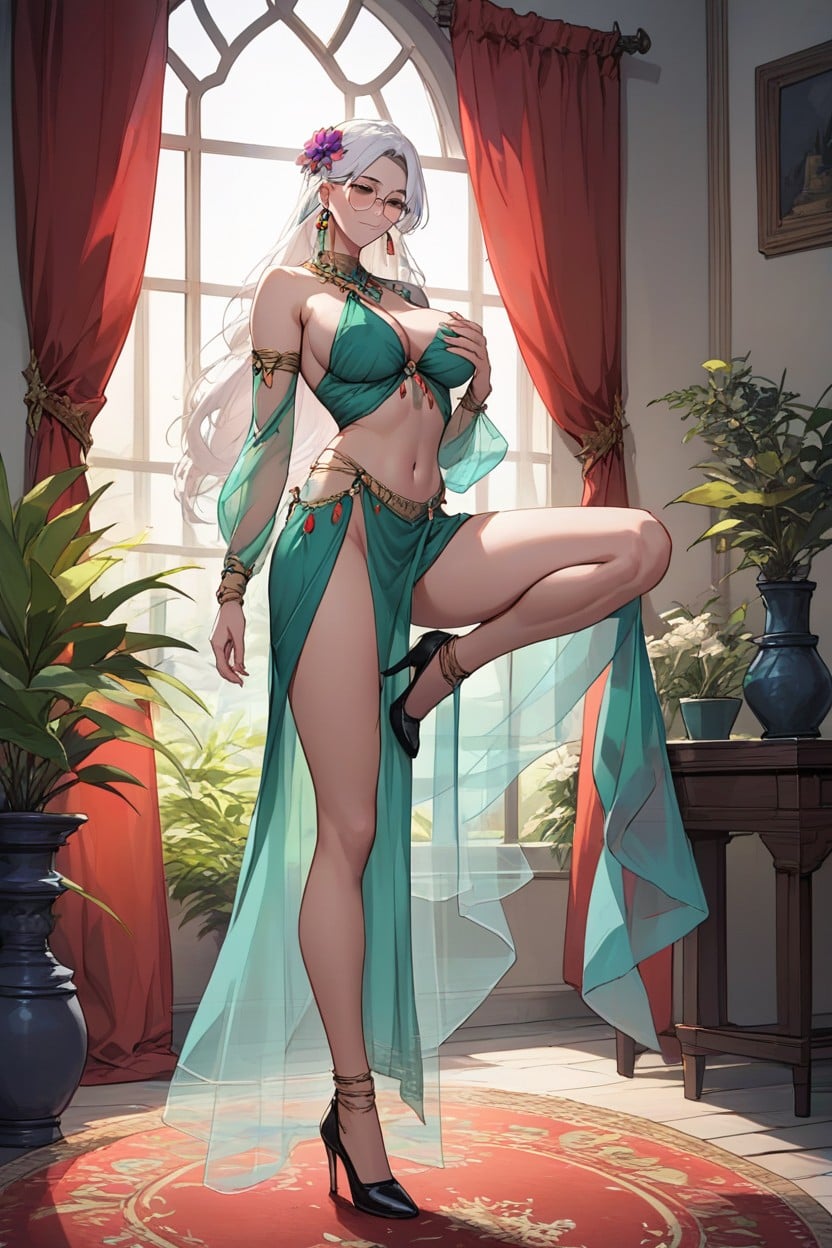 Stand, Curtains, Carpet Hentai AI Porn