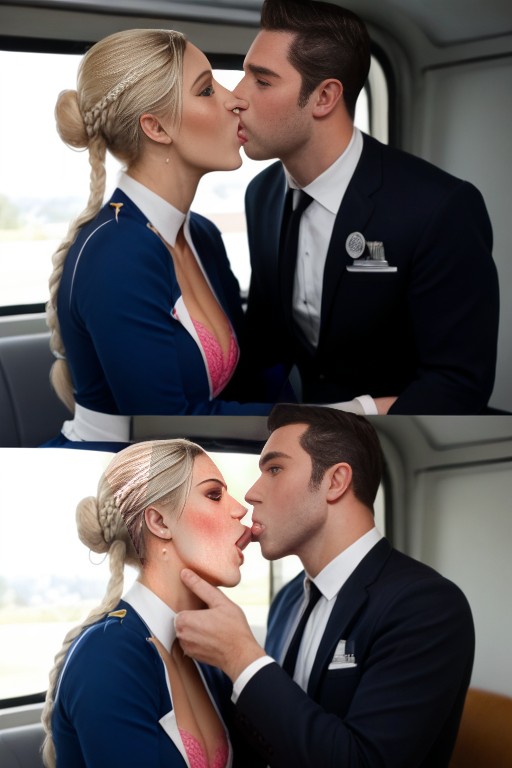 Open Mouth Kiss, Trenzado, Blowjob Porno gay IA