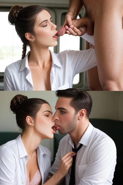 Feminine Twink Model, Detailed Face, Multiple Views AI Gay Porn