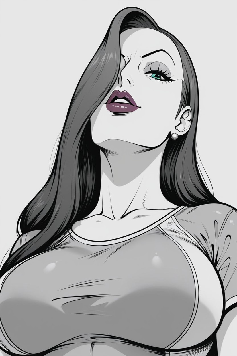 Line Art, Dimly Lit, 1 Person Furry AI Porn