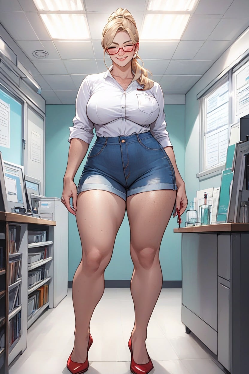 Front View, Ponytail, Sfw Hentai AI Porn