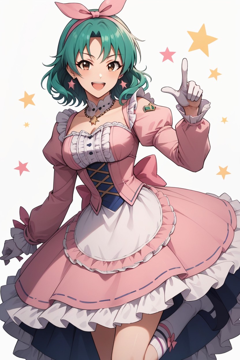 Dress, Frills, Star Symbol AI Porn