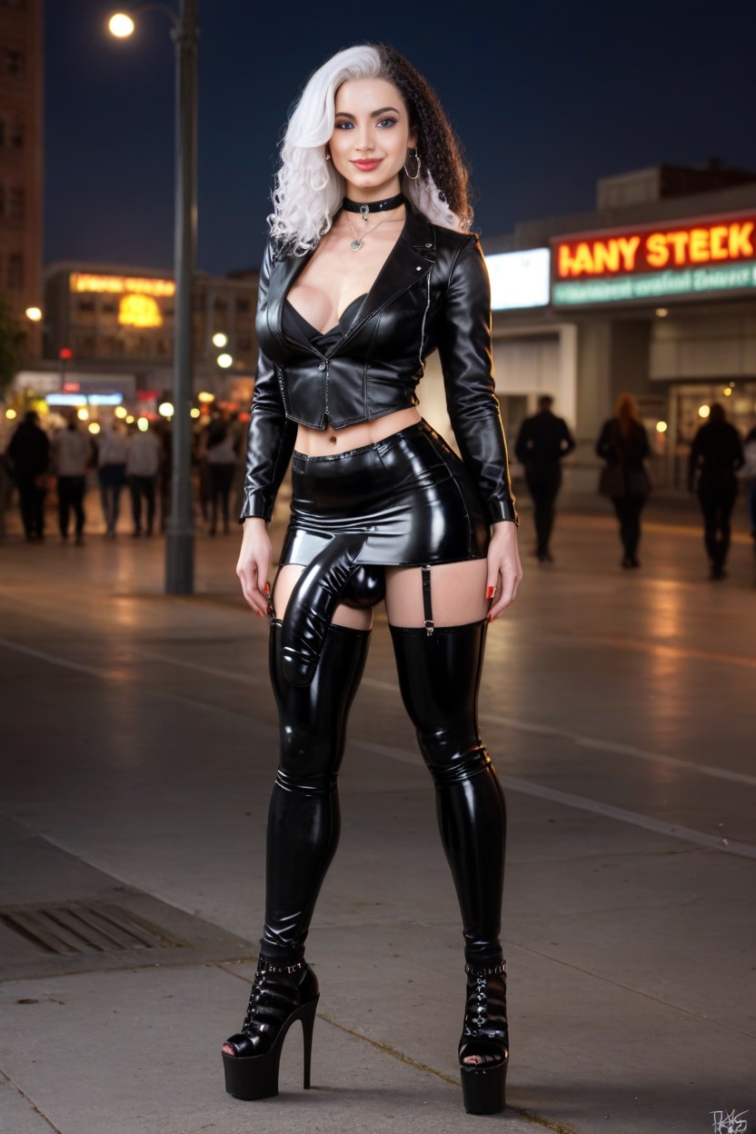 City, Beauty, Choker Shemale AI Porn