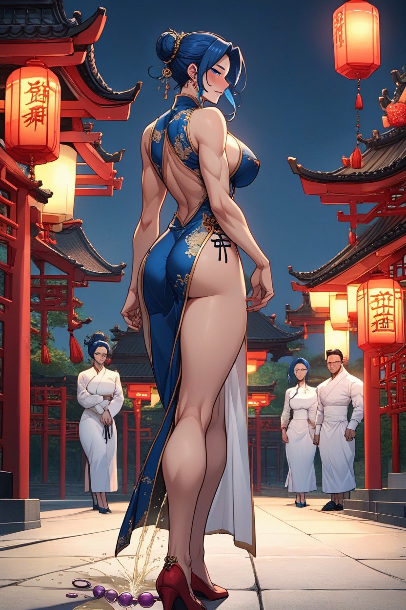 Chinese Medieval, Sexy, 股間タトゥーAIポルノ