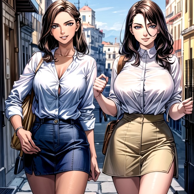 2 Personas, Profesora, Sur De EuropaPorno AI Hentai