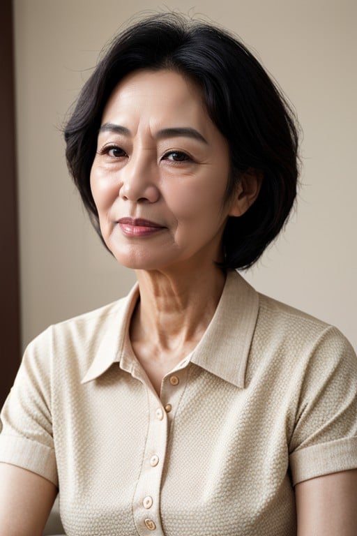 60+, Korean, Office Shirt Asian AI Porn