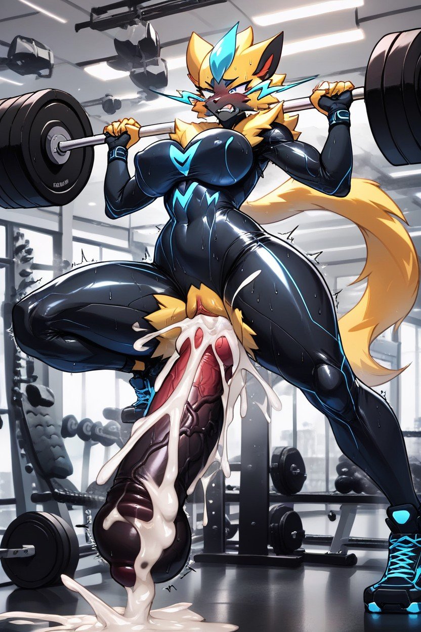 Zeraora, Tight Suit, Cum Shot Asian AI Porn