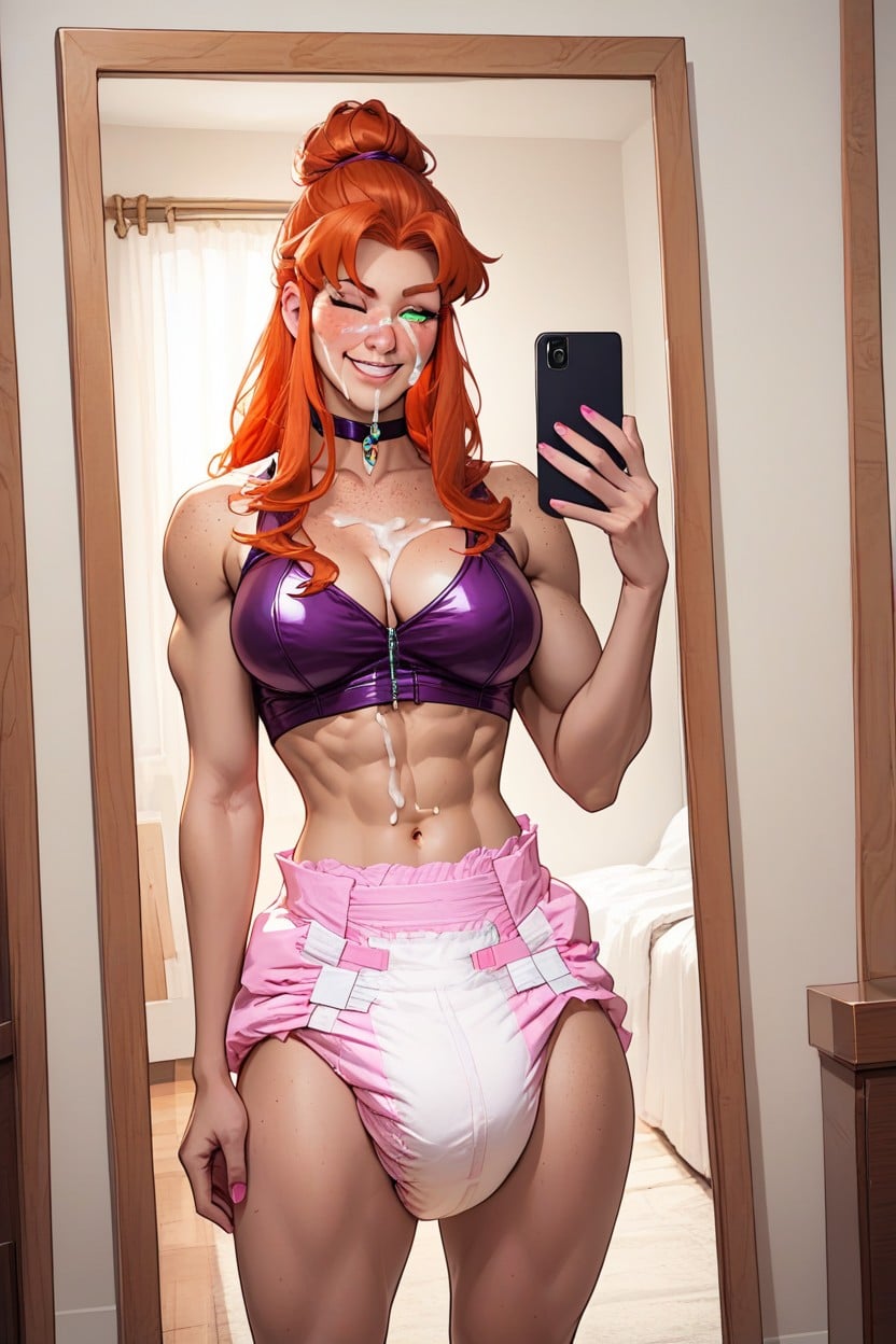 Pink Diaper, Selfie, Cosplay AI Porn