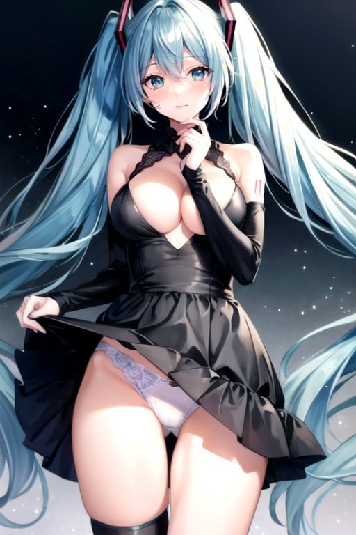 30+, Hatsune Miku, Thighs Exposed Hentai AI Porn