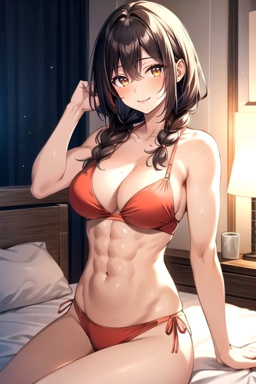 Warm Anime, Medium Breasts, Sleep Time Shemale AI Porn