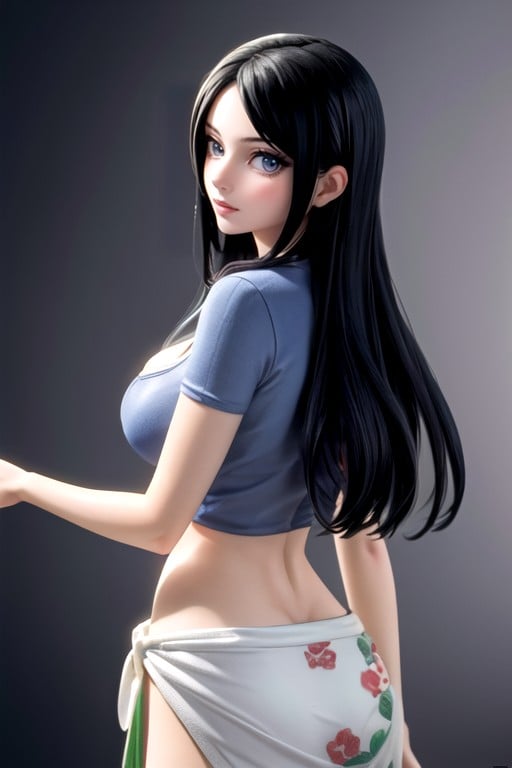 3d, Primeiro Plano, Nico Robin (one Piece) Travesti IA Pornô