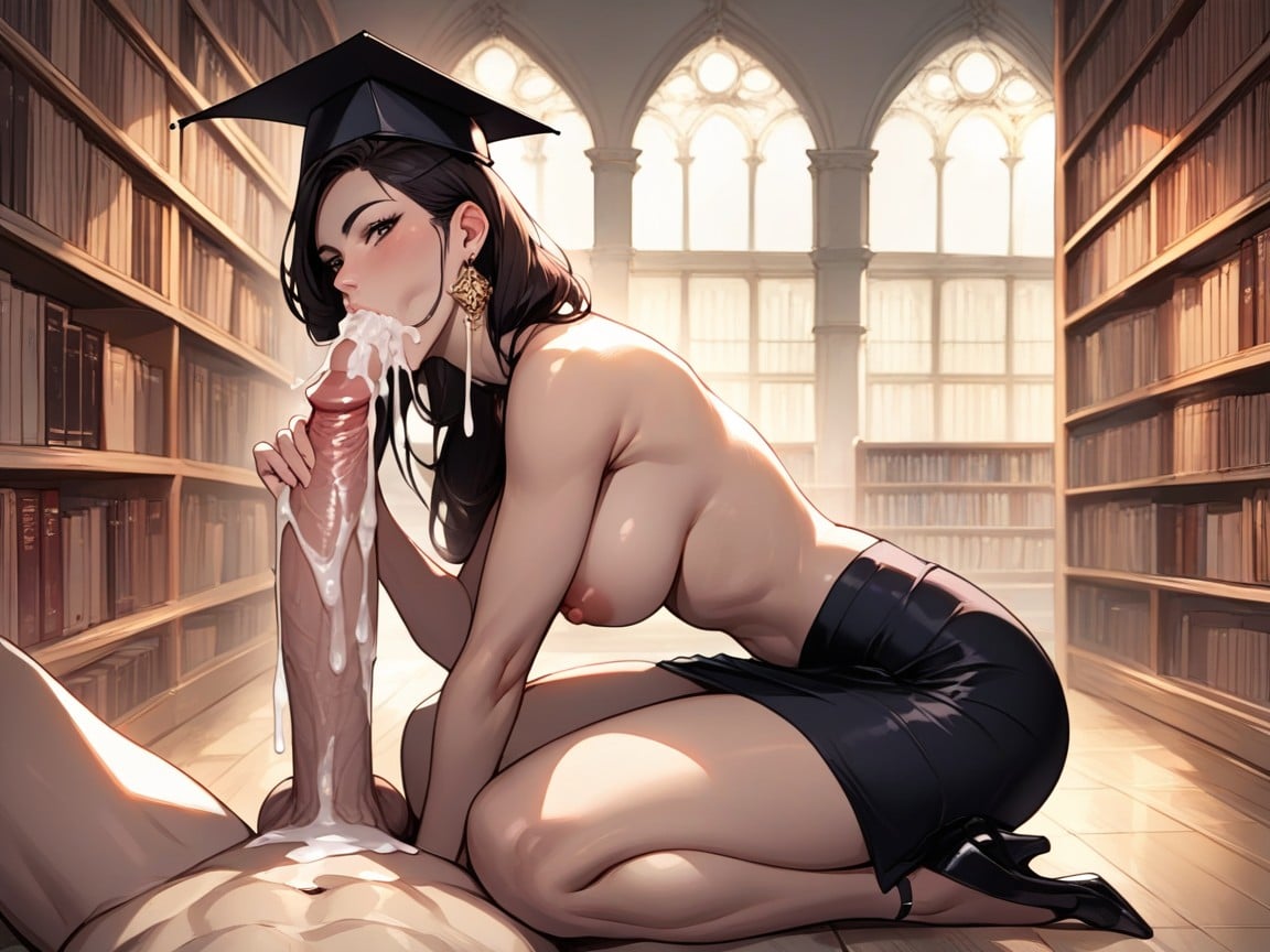 Skirt, Graduation Hat, 18+AI 포르노