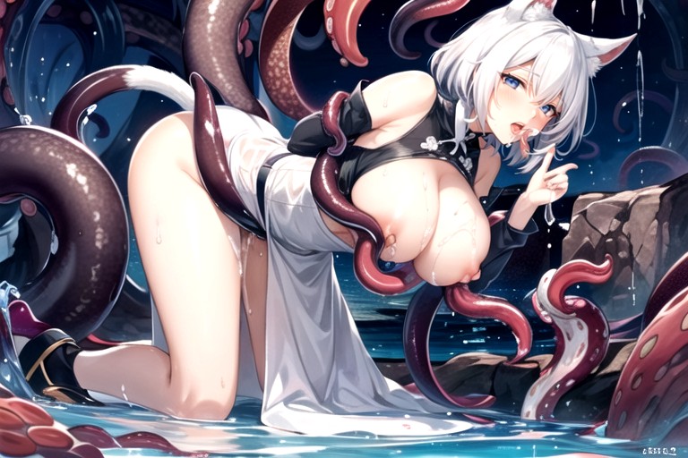 Lactation, Tentacles Cave, Tail Hentai AI Porn