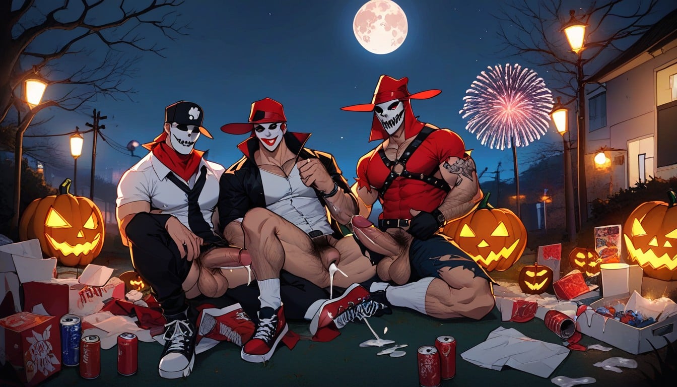 Including Torn Witch Hats, Supermoon, Cracked Skull Masks Porno gay IA