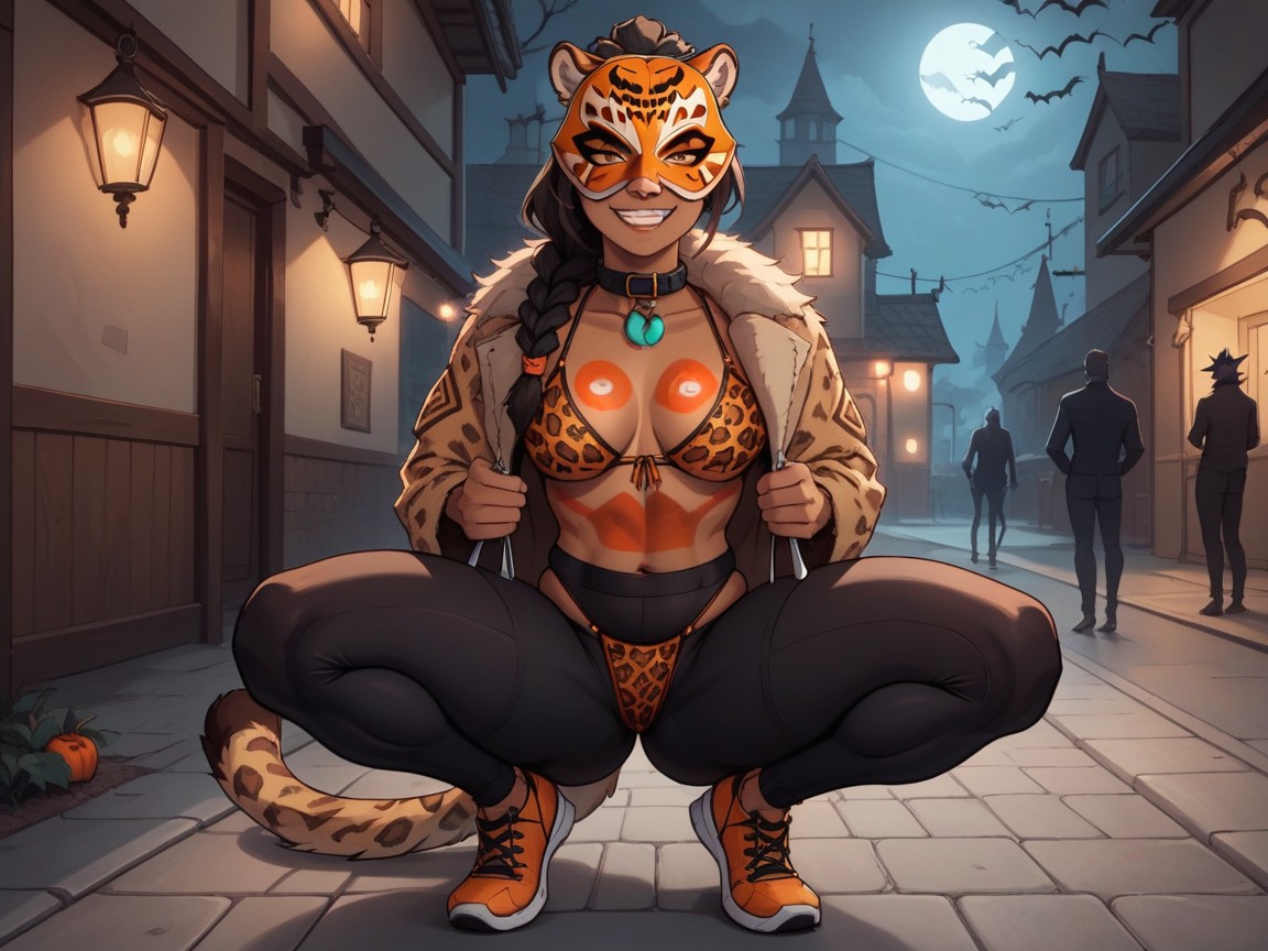 Tribal Woman, Nsfw, Wide Set Eyes AIポルノ