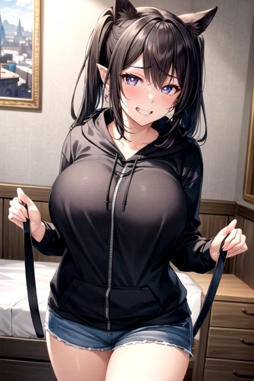 Onesie, Twintails, Hoodie AI Porn