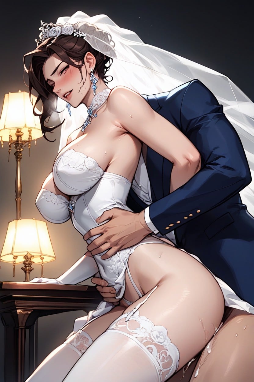 On An Altar, Rimlight, White Stockings Porno IA
