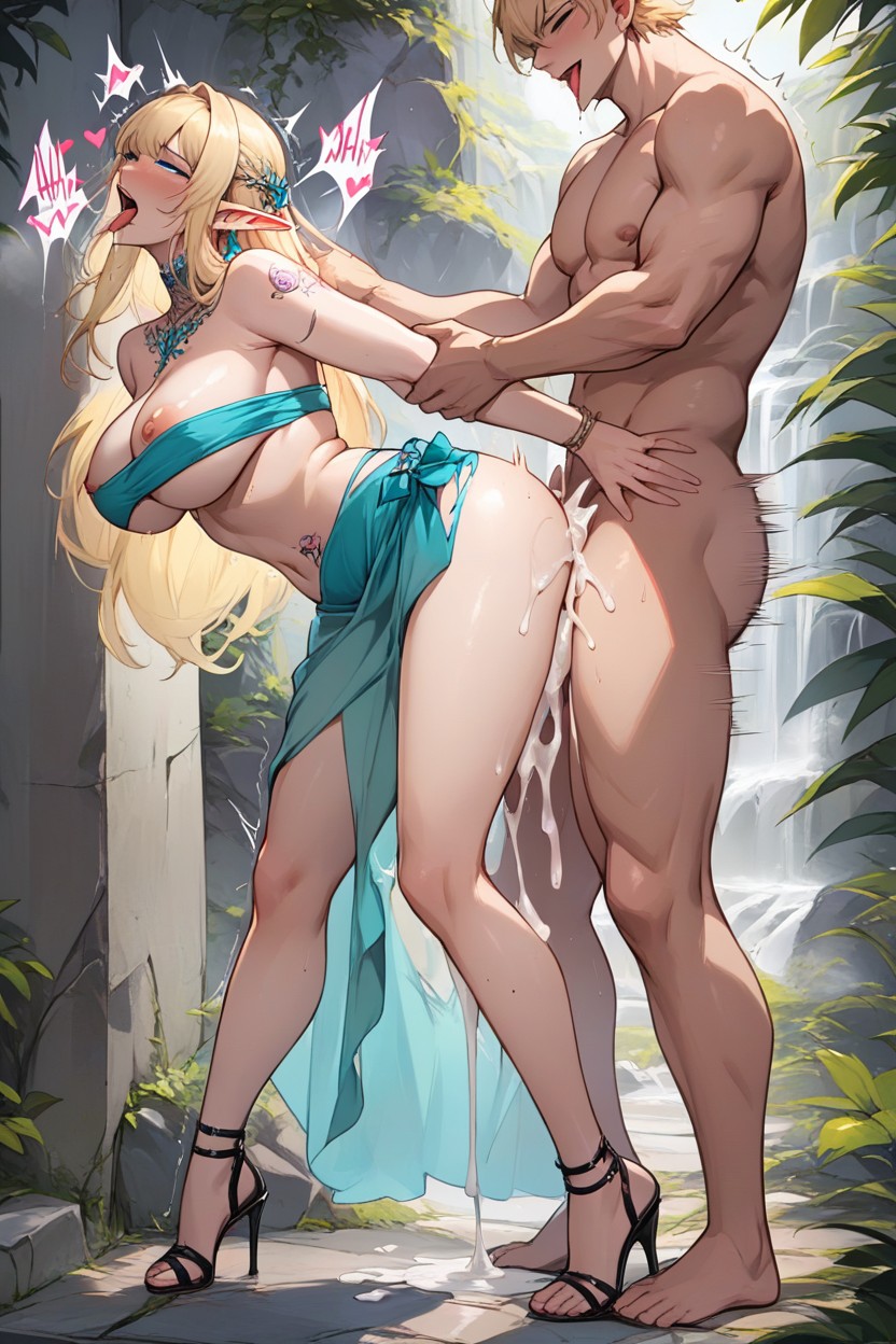 High Heels, Standing Doggystyle, Chocking AIポルノ