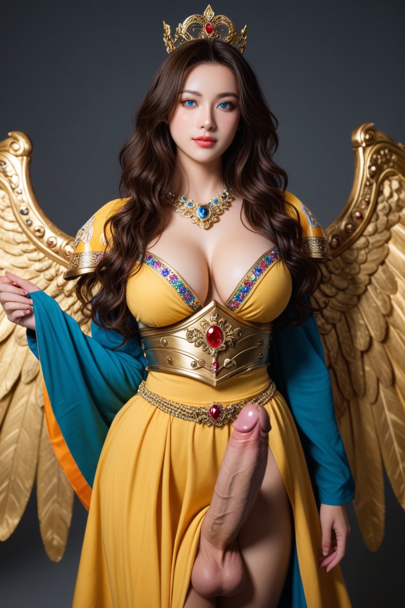 Cute, Standing, Massive Breast Asian AI Porn