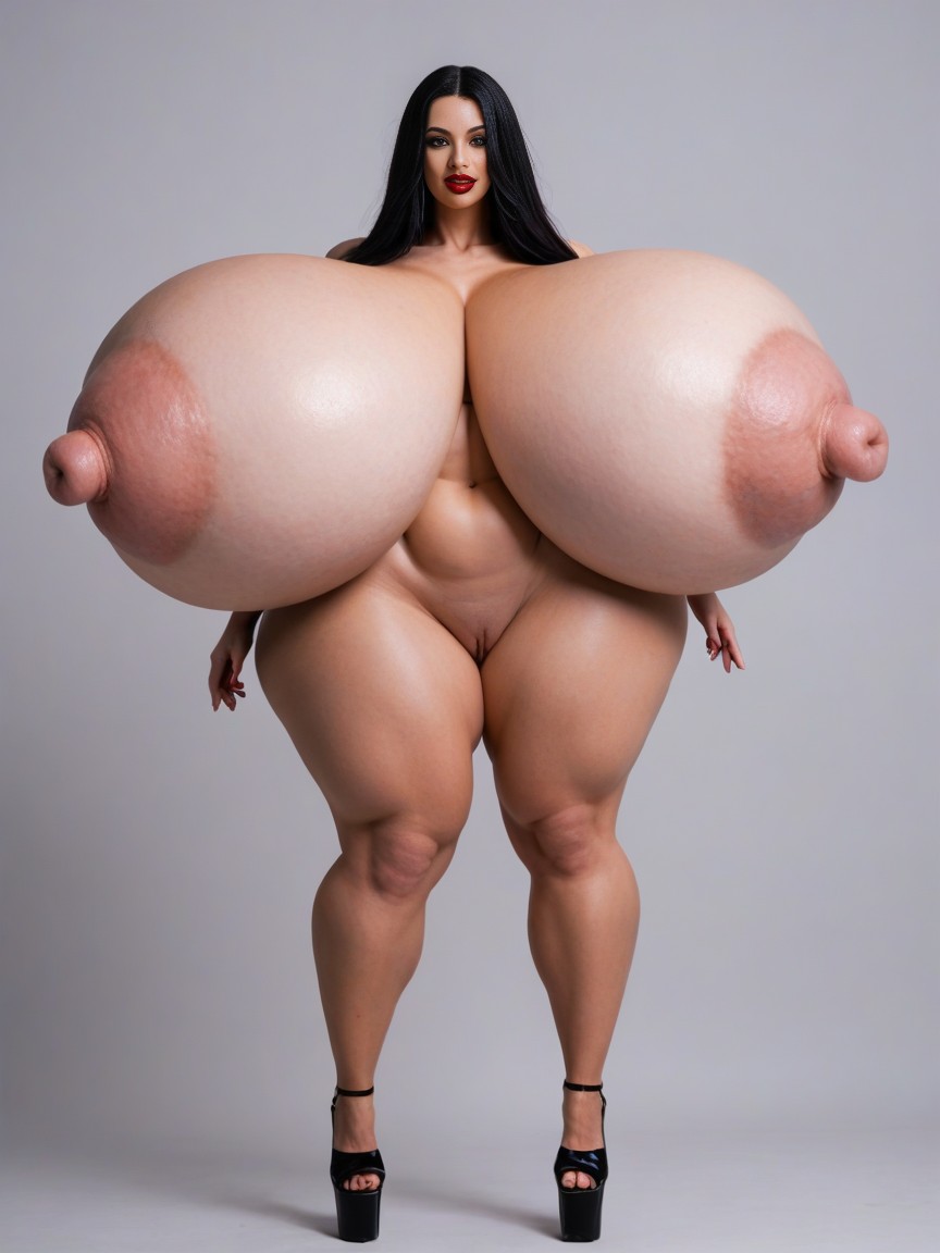 Mega Wide Ass, 黑色, Huge Vulva Lips AI黃片