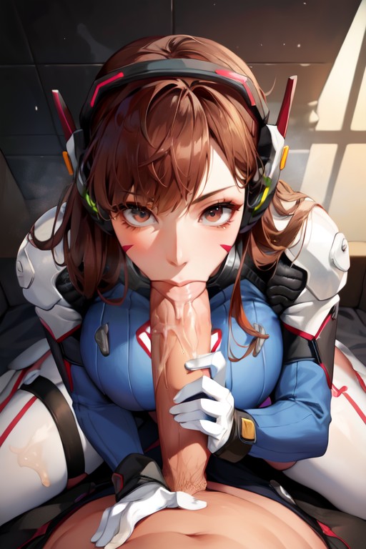 D'va (overwatch), Fellation , Tir En BustePorno IA