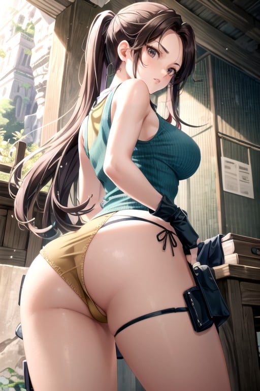 De Baixo Para Cima (saia Superior), Cuecas, Lara Croft (tomb Raider) Hentai IA pornografia