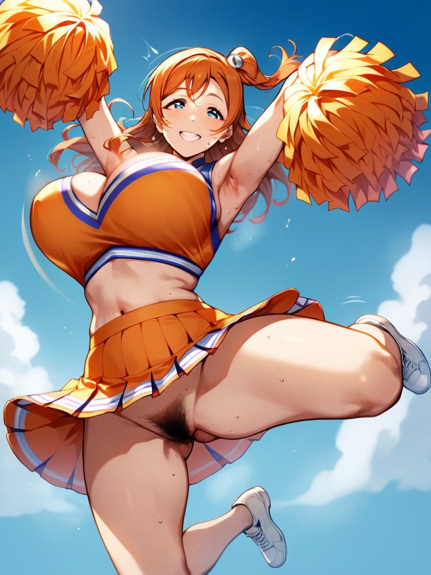 Arms Up, Bounce Lines, CheerleaderPorno IA Hentai