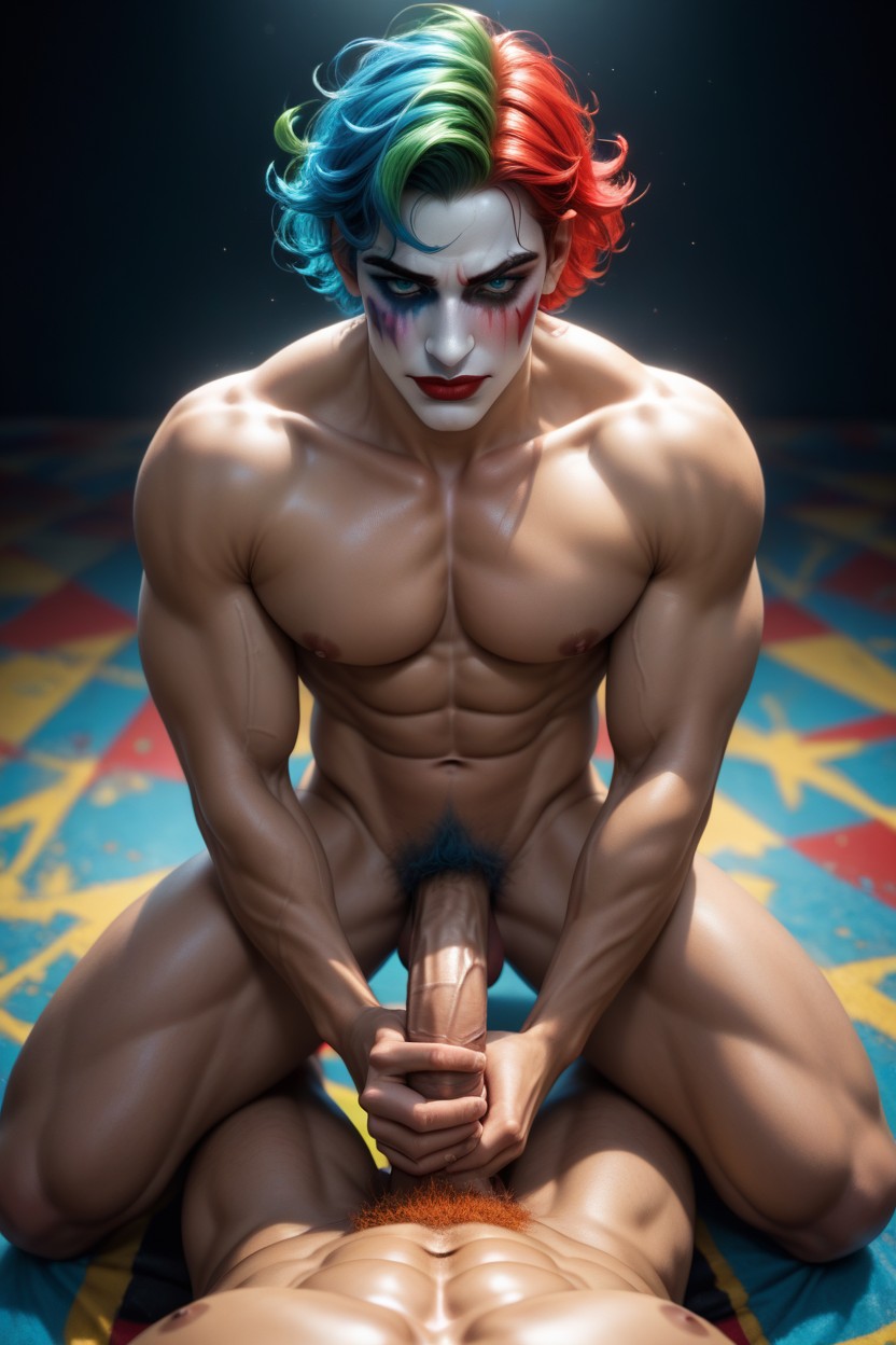 Blue Eyes, Other Twink Bending Over, Messy Hair AI Gay Porn