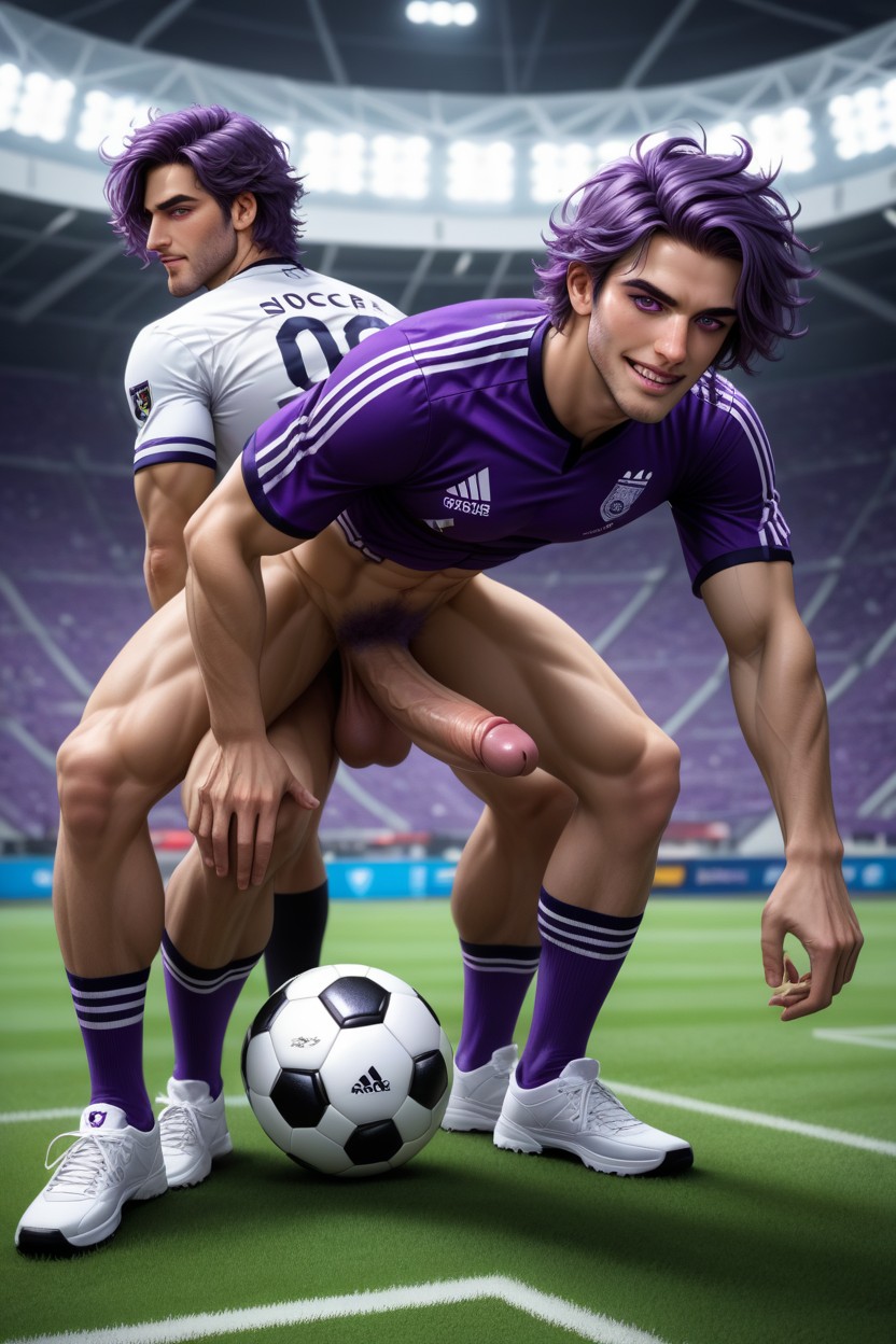 Purple Socks, 2 People, No Pants AI Gay Porn
