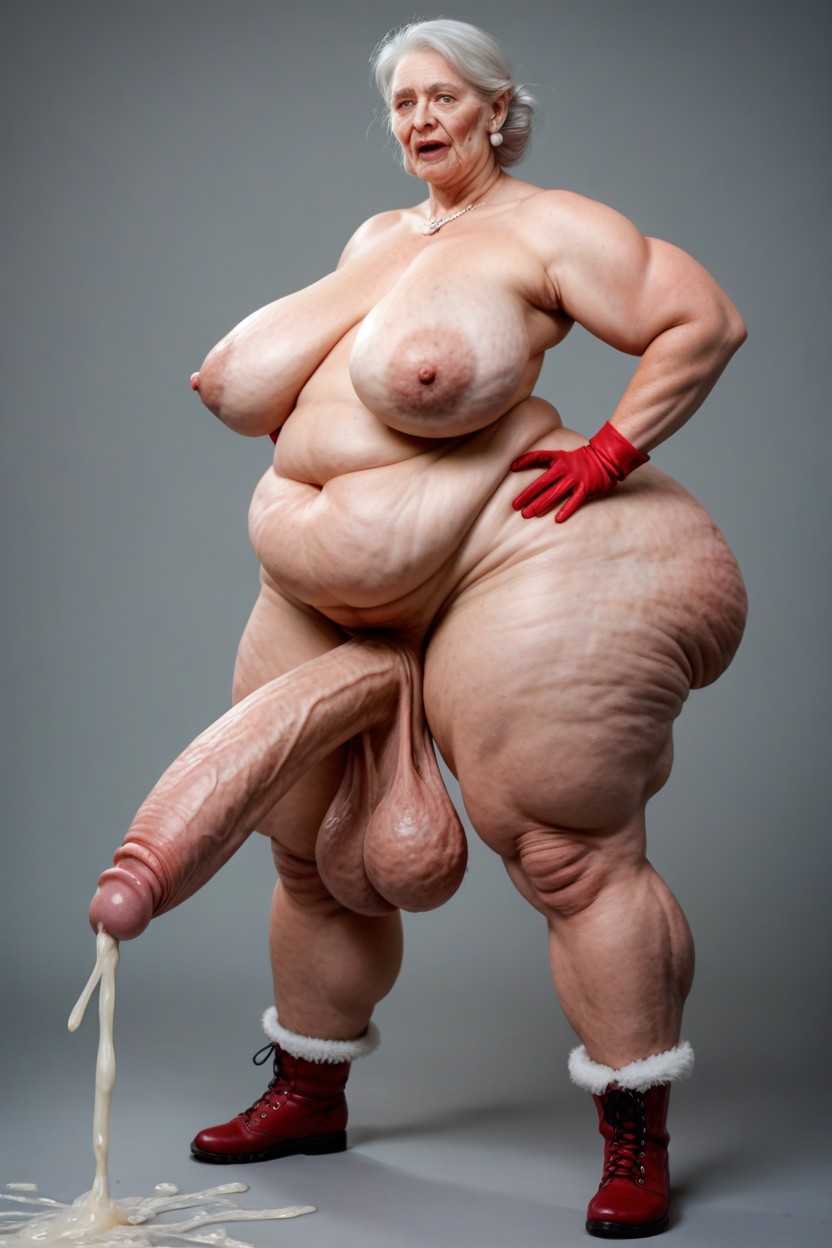 Grandma Ruthie, Gigantic Balls, Gigantic Ass Shemale AI Porn