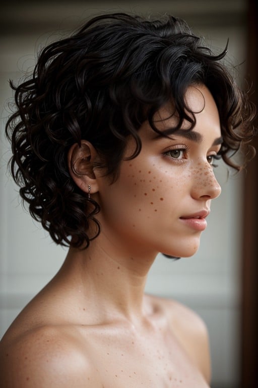 Freckles, Curly, French Shemale AI Porn