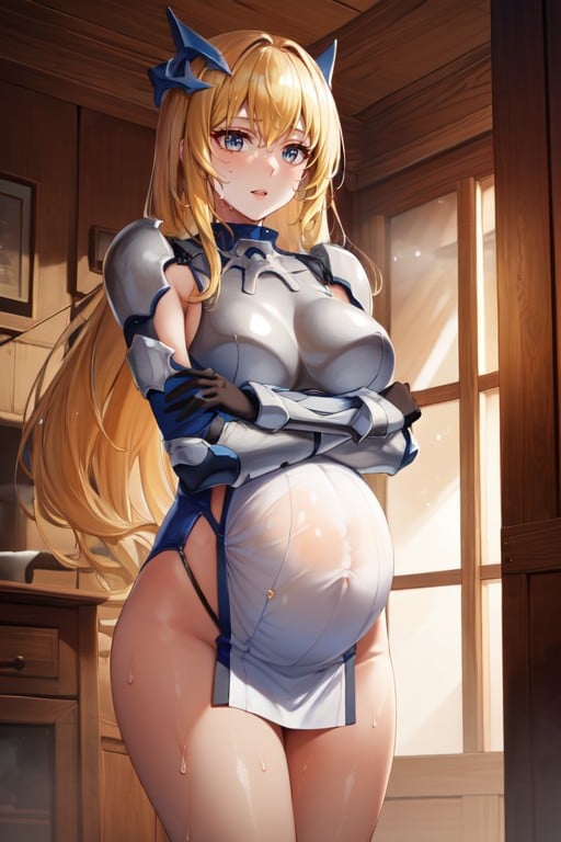 Aiz Wallenstein (is It Wrong To Try To Pick Up Girls In A Dungeon?), Pregnant, Suado Pornografia de IA