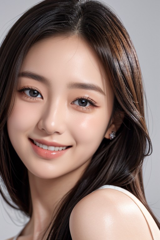 Mischievous (smiling While Blushing), 18+, Korean AI Porn