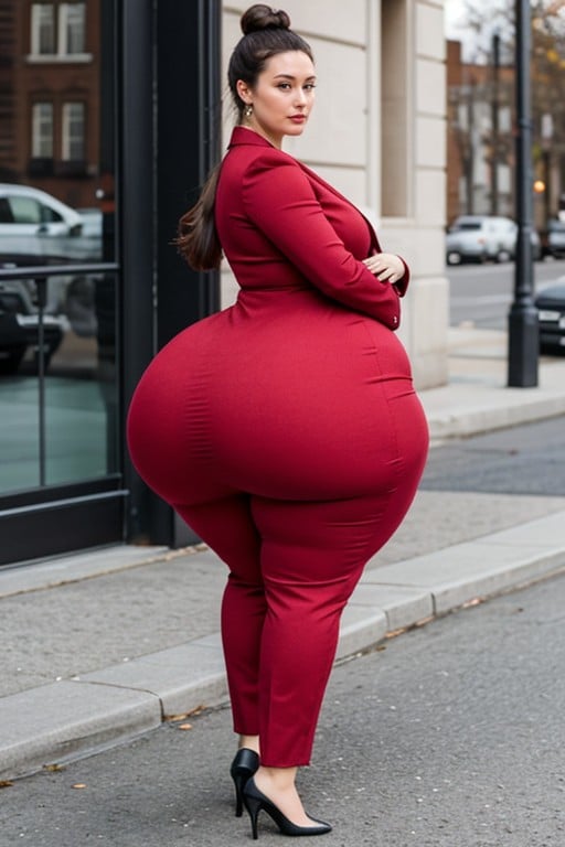 Big Long Hair, High Class Professional Woman, Extremely Large Ass AI Porn