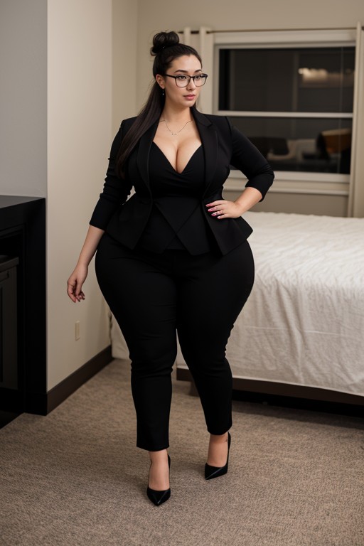 Simple Background, Suit Jacket, Pants Suit AI Porn