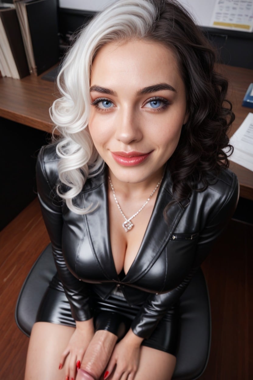 Gigantic Cum Leaking From Clothing, Latex Business Clothing, Hard Light Shemale AI Porn
