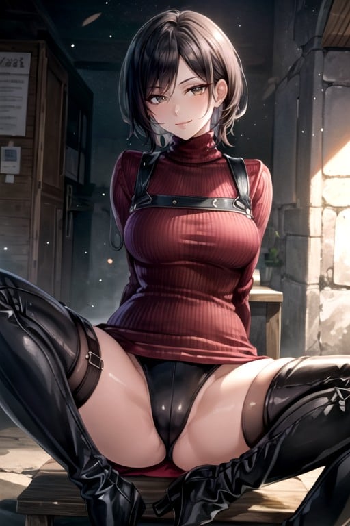 Wink, Ada Wong (resident Evil), Oiled Skin AI Porn