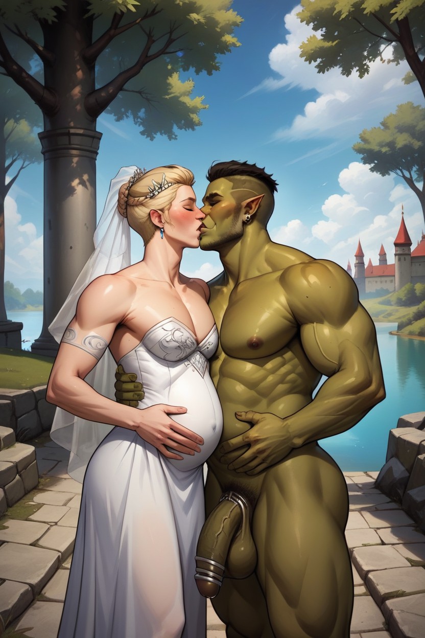 Twink Loose Asshole, Giant Orc, Twink Blonde Hair AI Gay Porn