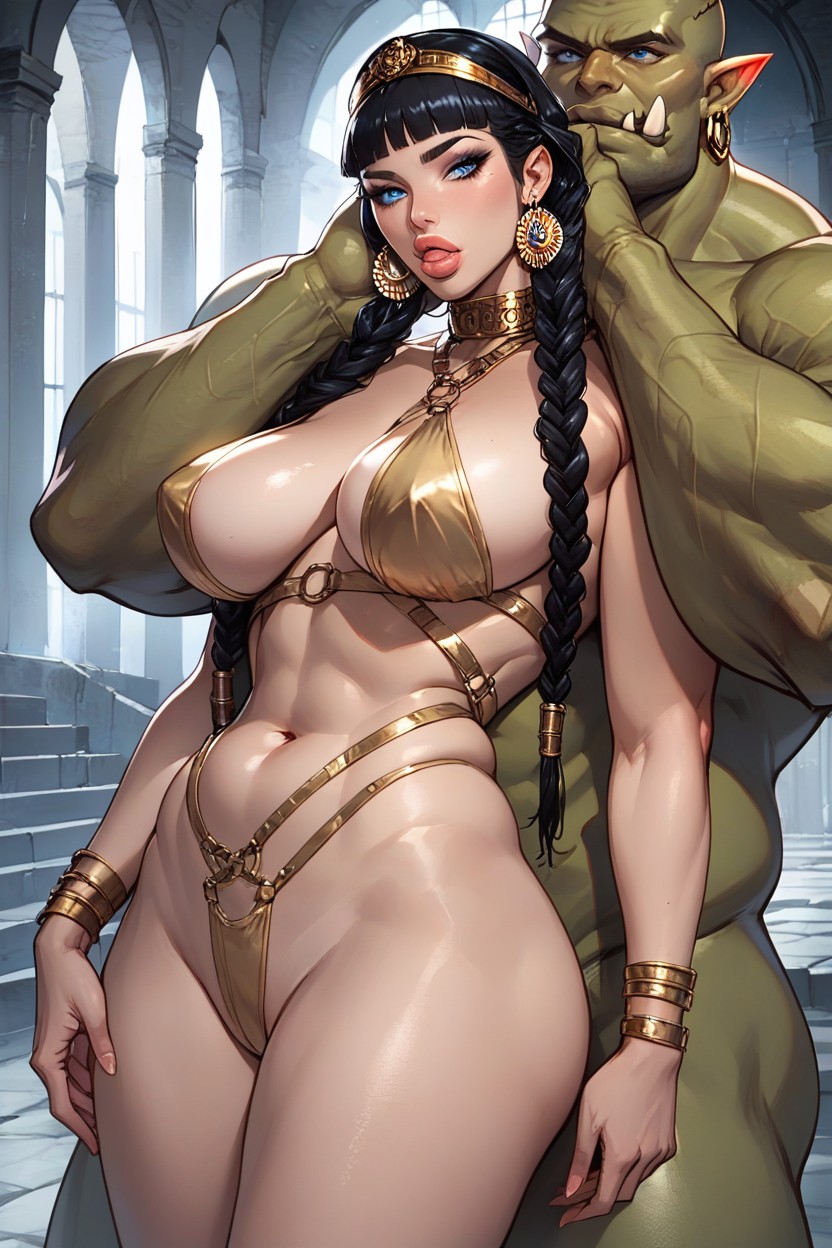 Plump Lips, Cleopatra, 거대한 가슴퍼리 AI 포르노