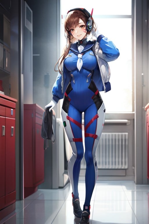 Sailor Uniform, Full Body, Grinning AI Porn